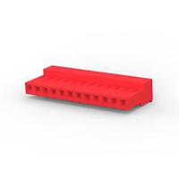 AMP Connectors - TE Connectivity 4-640433-2 Receptacle Housing 12P CONN ASSY 22 AWG RED