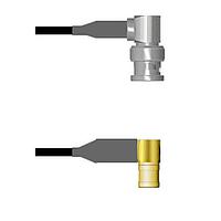 Amphenol Custom Cable Q-0E03U0008008i RF Cable Assemblies BNC-RP/SMB-RP RG58 8I
