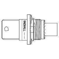 Radiall QFP5RN3EQ1PXA Connectors QUICKFUSIO+ RECP CONN W/ BND PLAT FITTED W/ PIN ENV INS Q1 W/O CONTACTS