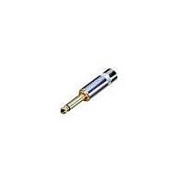 REAN NYS224G-U Phone Connectors 1/4" MONO LONG HANDL NICKEL/GOLD REAN