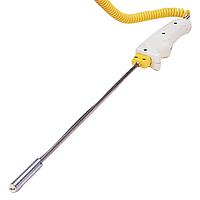 OMEGA HPS-HT-E-12-SMP-M Handheld High Temperature Surface Thermocouple Probes (Thermocouple, E, 820 °C, Surface Probe)