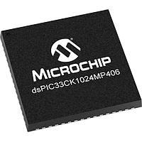 Microchip Technology dsPIC33CK1024MP406T-I/MR Digital Signal Processors & Controllers - DSP, DSC 16 Bit DSC, Single Core, 1024K Flash, 128K RAM, 100MHz, 64Pin, No CAN,  T/R