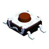 Diptronics T6WM2SGQR Tactile Switches SPST 50mA/32VDC 6.2SQ 350gf VERT