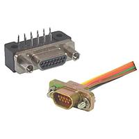 ITT Cannon MDM-69PH006M2 Micro-D D-Sub Connectors DSUB - Micro D, 69 Pos Socket harnessed wire 36" color coded,  military allen head low profile jackscrew hardware, Cad