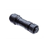Amphenol LTW ABB-03BFMC-LL7MP0 Standard Circular Connector Ceres, Standard Size, Plastic, 10A, 03 pins, Female Connector, Male Contact, Straight, 2 Points Lock, Crimp, Field Installable, F6.1 - F8.0mm, IP67