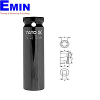 Yato YT-1588 Hexagonal deep impact socket NON-SLIP (10mm)