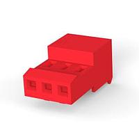 AMP Connectors - TE Connectivity 3-640440-3 Receptacle Housing 3P 22AWG TIN CLSD W/O TABW/RED