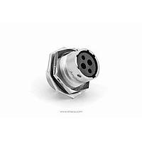 Amphenol SINE Systems RT07142SNH Connectors 12AWG & 16AWG Mixed 4 Pin Jamnut Female