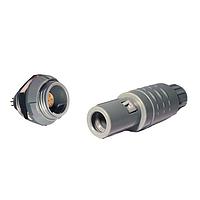 NorComp 8P1P00617BGL521 Connectors 1P 6P male SLDR cup cbl kit-GRY 4.0-5.0