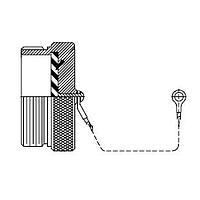 Glenair D38999/33H9N Receptacle Cover PROTECTIVE CVR RCEPT