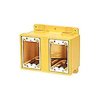 Molex 1301280161 FD Box FD BOX DOUBLE GANG 4/CONDUIT OPEN, BLACK