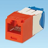 Panduit CJ6X88TGRD-24 Modular Connectors / Ethernet Connectors Mini-Com Module, Cat 6A, UTP, 8 pos 8 wi