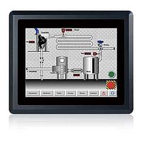 IEI Technology PPC-F10B-BT-J1/2G/R-R12 Panel PCs 10.4" 400 cd/m2 SVGA Panel PC with Intel Celeron Processor J1900, TDP 10W, 2GB DDR3L RAM, black color,Powder paint, 9-30V DC input, resistive touch color, R12 paint, 9-30V DC input, resistive touch ?window, R12