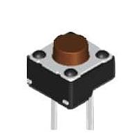 Diptronics DTST-63N-V Basic Switch 6x6 160gf BROWN T/R