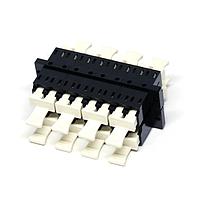 Amphenol Fiber Optics 956-602-04023 Adapters StackLCAdaptVert 2x4Blkw/Flange