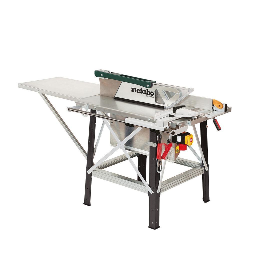 Industrial saw blade machine under maintenance and inspection