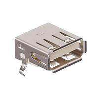 Kycon KUSBX-SMT-AS1N-W30 USB Type A Connectors A TYPE SMT RECPT WHITE 30u GOLD