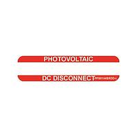 Panduit PPS0104BRDD-L Photovoltaic DC Disconnect Solar Label, 1.00" H x 4.00" W, 'Photovo