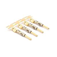 Amphenol SINE Systems SP20M2G5 Contacts Pin Contact, Stamped, Size 16, Gold 5u" over Nickel, Wire Range .34-.50mm , 22-20 AWG, with 3 Tangs. 3,000 pcs. Reel