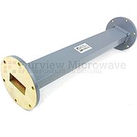 Fairview  SMF137S-12 WR-137 Waveguide Section 12 Inch Length Straight Using UG-344/U Flange With a 5.85 GHz to 8.2 GHz Frequency Range in Commercial Grade