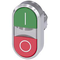 SIEMENS A6X30139055 Flat Button TWIN PUSHBUTTON. GREEN. RED