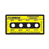 OMEGA 4A-A-180-30 Non-Reversible, Four point Horizontal Temperature Label (210 °F)