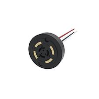 Amphenol Commercial Products FLA016130F1 Receptacle FLA Receptacle NEMA ANSI C136.41, 3 Power, No Signal, 16AWG, 105C, with Panel Gasket EPDM Rubber
