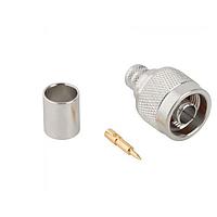 Amphenol RF 172345 Connectors RF Connector N-Type Straight Crimp Plug Times LMR-400 Optimized Belden 9913 50 Ohm