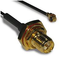 Amphenol RF 336306-12-0050 RF Cable Assemblies SMA Jack-AMC RA Plug 113mm Cable, 50mm