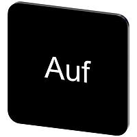 SIEMENS 3SU19000AF160AD0 Labeling Plate, Auf INSCR. LABEL, BLACK 22 X 22MM, AUF