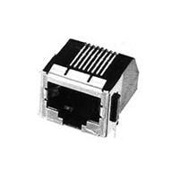 AMP Connectors - TE Connectivity 5558250-1 Modular Connectors / Ethernet Connectors MJ R/A 8P SHLD PCB GRD