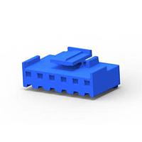 AMP Connectors - TE Connectivity 3-1123722-6 Plug Housing 3.96 EP PLUG HSG 6P(BLUE)