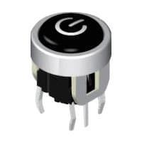 Diptronics ML6-H4K12YVA Tactile Switches Through Hole 6*6 (LED Color+CAP)