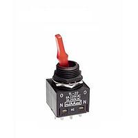 NKK Switches TL22DCAW015C Fully illuminated toggles DPDT ON-NONE-ON RED