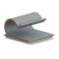 Essentra Components KKC-6-RT Clamp, C-Type Clip,C Style,Adh Mnt,Grey,3/8 in Hold