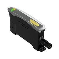 Banner Engineering D10BFPQ Fiber Optic Sensors D10BFPQ Sensor for use with Plastic Fiber Optics; Range: Depends on Fiber; Input 10-30 V dc; Output: Bipolar 6-pin M8 QD