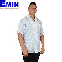 Desco 74339 Jacket with Convertible Sleeves (White, 6X-Large)