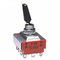 NKK Switches S42R Medium capacity standard size toggles 4PDT ON-NONE-ON SOLDER LUG