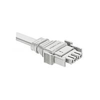 Amphenol LTW SSL12-P4LP0-M20F02 Lighting Connectors SSL 1.2, Plastic, 5A, 04 pins, Plug Connector, Straight, Push Lock, Overmolded, Length 2000mm, IP68