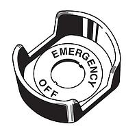 Omron Automation and Safety A22Z-EG1 Housing Flushmnt E-Stop Shroud Set for Semi