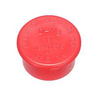 Essentra Components D7/8A Accessories FLANGED CAP - CONNECTOR:LDPE RED