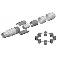 Eaton Souriau-Sunbank JBXFH2G02MSSDSR Connectors StrtPlugIP68sz22 M Cont CblClampBS