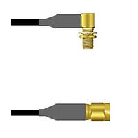Amphenol Custom Cable Q-2R0690008010i RF Cable Assemblies SMA-RJB/SMA-SP RG58 10I