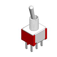 Dailywell 1MD2T1B1M2QES Toggle Switches SWITCH TOGGLE DPDT