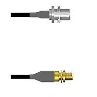 Amphenol Custom Cable Q-23030000D006i RF Cable Assemblies N-SJB/SMA-SJB LMR19 6I