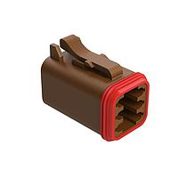 Amphenol SINE Systems AT06-6S-BRN Connectors A SERIES-AT-CONNECTORS