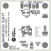 Maxim Integrated MAXM15063EVKIT# Voltage Regulator - Switching Regulator EVkit for MAXM15063, 4.5V to 60V Input,