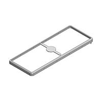 Masach Tech MS737-10F EMI/RFI Shield Frame, Two-Piece 73.7 x 28.1 x 2.9mm Two-piece Drawn-Seamless RF Shield/EMI Shield FRAME (CRS)