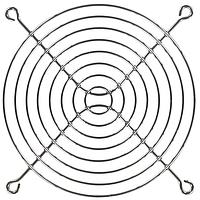 Qualtek Electronics 08129-02 Guard 120mm Wire Form Fan Guard, Black E.D. Finish