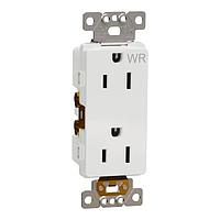 Square D SQR44114WH Sockets WR/TR 15A RECEPTACLE COMM WH